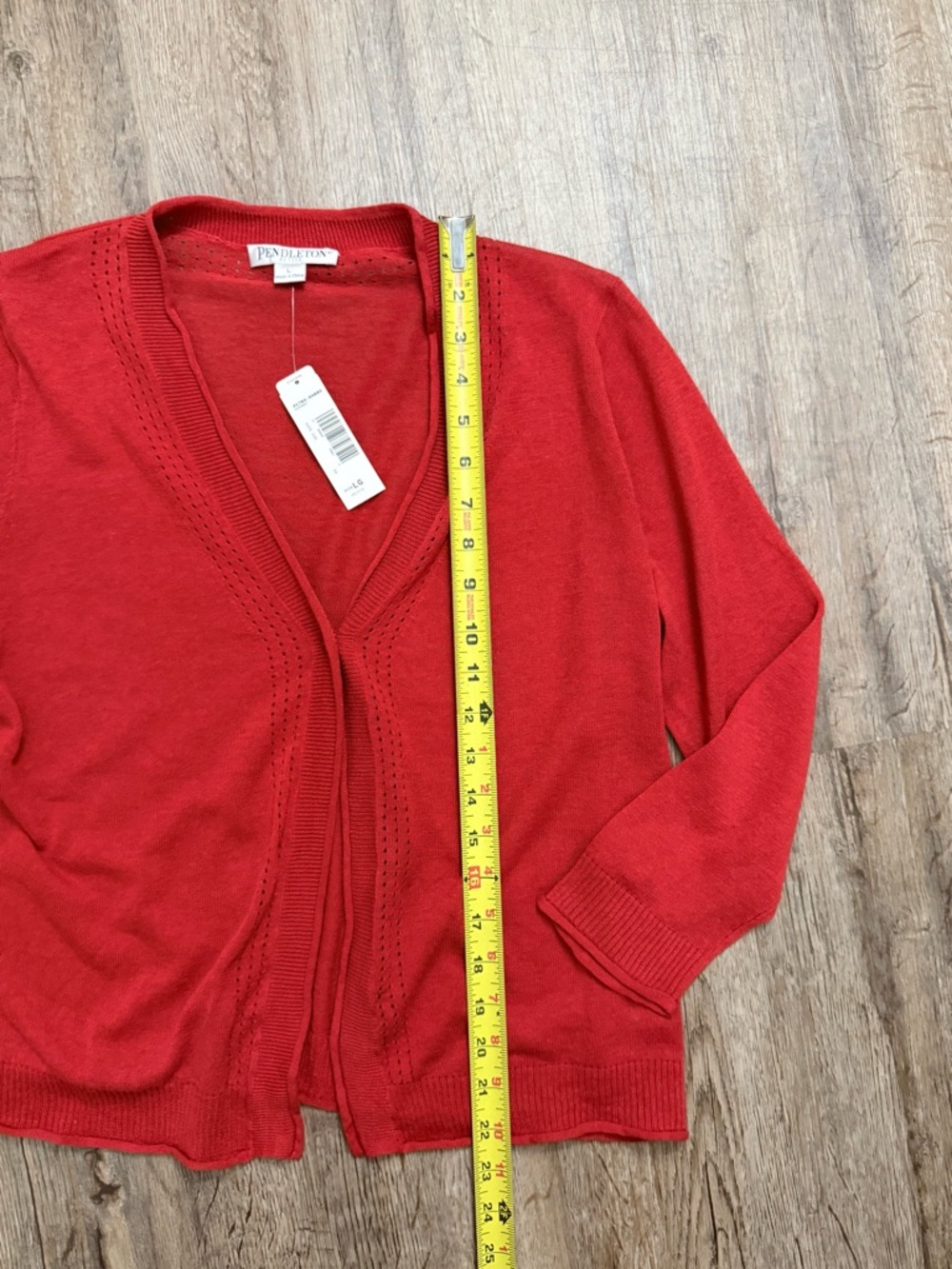 Pendleton • Linen/Cotton One Button Cardigan - Picture 7 of 11